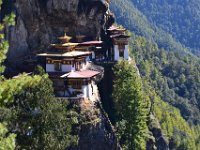 First glance at Tiger's Nest (Taktshang Monastery)