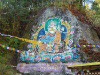 Rock painting of Guru Rimpochea