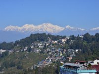 Darjeeling and background mountains