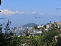 Mountain city (Darjeeling)  and beautiful mountains
