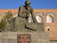 Outside the city walls in Khiva. Apparently a very important man. The inventor of Algebra!